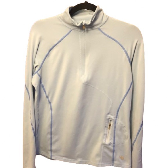 Mountain Hardwear Base Layer Women’s Blue Half Zip Pullover Size M GUC - Picture 1 of 7